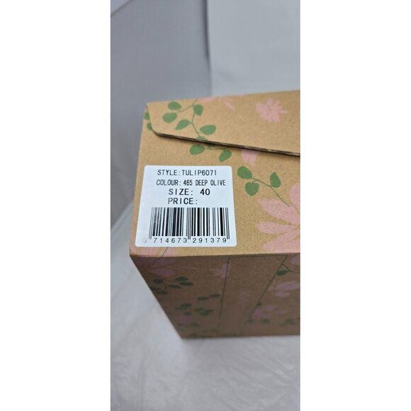 Ilse Jacobsen Tulip Zip Ankle Boots 6071 Deep Olive 40 US 9 - Picture 8 of 9